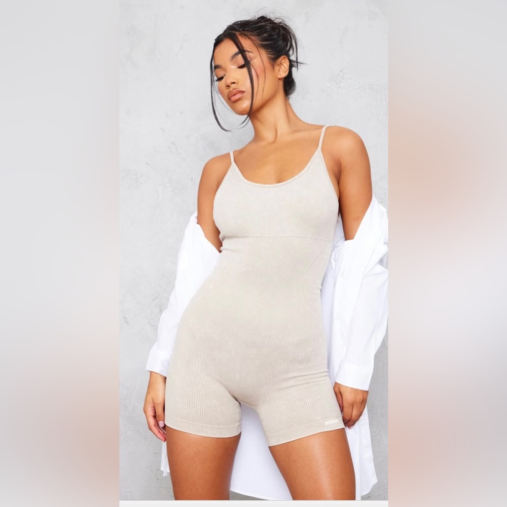 pretty little liars maternity oatmeal unitard LARGE but runs small